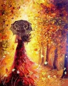 Gaira Maľovanie podľa čísiel Jesenný les