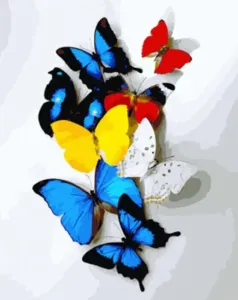 Gaira Maľovanie podľa čísiel Motýle