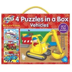 GALT 4 Puzzle v krabici – dopravné prostriedky