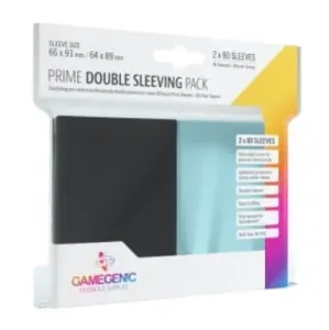 Gamegenic Obaly na karty Gamegenic DOUBLE PACK Clear/Black - 2x80 ks