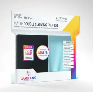 Gamegenic Obaly na karty Gamegenic Matte DOUBLE PACK Clear/Black - 2x100 ks