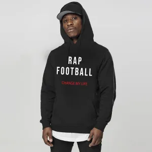 Rap & Football Hoodie Black - Size:2XL