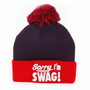 GangstaGroup Sorry I`m Swag! Winter Cap Navy Red - Size:UNI