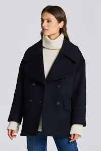 BUNDA GANT D2. OVERSIZED PEACOAT modrá M