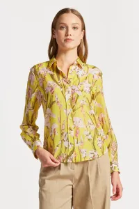 KOŠEĽA GANT REG IRIS PRINT COT SILK SHIRT žltá 42