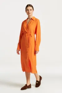 ŠATY GANT REG WRAP DRESS oranžová 36