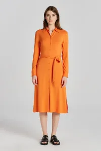 ŠATY GANT SLIM JERSEY SHIRT DRESS oranžová XL