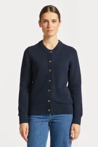 SVETER GANT COTTON TEXTURE C-NECK CARDIGAN modrá L