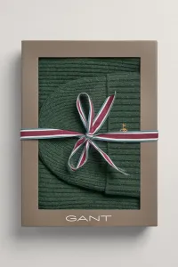 ČAPICA GANT D1. BEANIE SCARF GIFT BOX zelená S/M