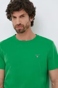 Bavlnené tričko Gant tyrkysová farba, jednofarebné #5023029