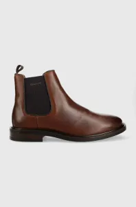 Kožené topánky chelsea Gant St Akron pánske, hnedá farba #507844