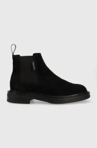 Semišové topánky chelsea Gant Fairwyn pánske, čierna farba #8675736