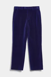 NOHAVICE GANT VELVET SUIT PANTS modrá 50