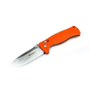 Zatvárací nôž G720 Ganzo® – Strieborná čepeľ - Satin, Oranžová (Farba: Oranžová, Varianta: Strieborná čepeľ - Satin) #4738079