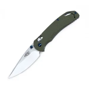 Zatvárací nôž Firebird Ganzo® – Strieborná čepeľ - Satin, Zelená (Farba: Zelená, Varianta: Strieborná čepeľ - Satin) #5809179