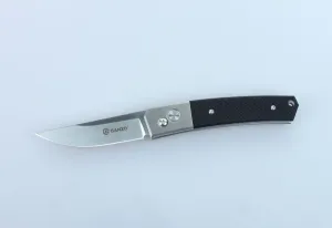 Zatvárací nôž G7361 Ganzo® – Strieborná čepeľ - Satin, Čierna (Farba: Čierna, Varianta: Strieborná čepeľ - Satin) #5809197