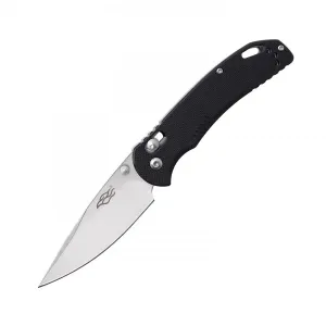 Zatvárací nôž G7531 Ganzo® – Strieborná čepeľ - Satin, Čierna (Farba: Čierna, Varianta: Strieborná čepeľ - Satin) #5809217