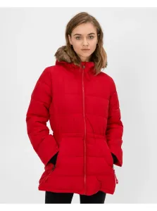Červený dámsky kabát GAP #4535179