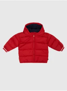 Červená detská prešívaná zimná bunda GAP #601855