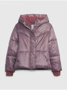 Svetlofialová dievčenská zimná bunda GAP #636524