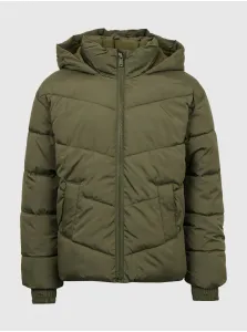 Zelená dievčenská zimná bunda s kapucňou GAP #615518