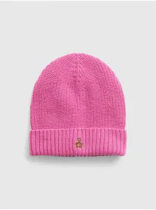 Ružová dievčenská zimná čiapka GAP Brannan