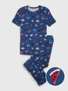 Tmavomodré chlapčenské vzorované pyžamo GAP