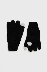 Detské rukavice GAP čierna farba #2589416