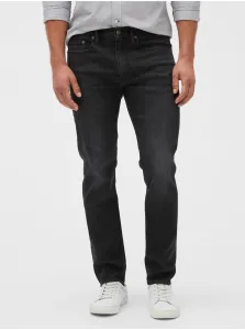 Šedé pánské džíny soft wear slim jeans with Washwell GAP