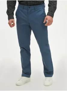 Modré pánske nohavice GAP modern khakis straight fit GapFlex #717434