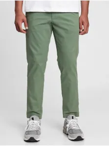 Zelené pánske nohavice khakis slim fit GAP GapFlex
