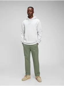 Zelené pánske nohavice modern khakis straight fit GAP GapFlex #717353