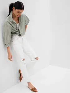 GAP Jeans white straight high rise - Women #5088919
