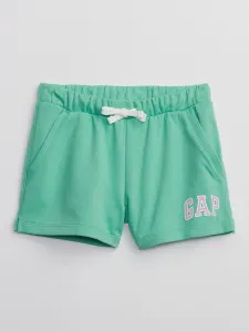 Zelené detské šortky s logom GAP #5538488