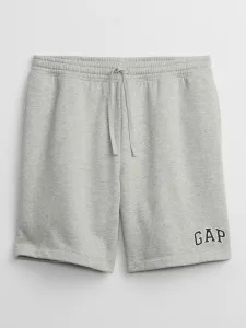 Šedé pánske teplákové šortky s logom GAP #5281872