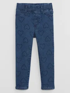 Modré vzorované dievčenské džínsy GAP