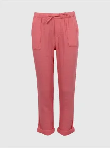 Ružové dievčenské nohavice s pružným pásom GAP #650165