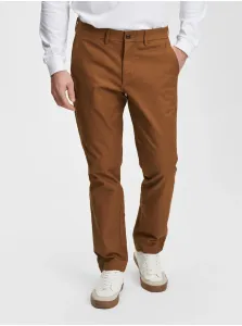 Hnedé pánske nohavice GAP khakis slim fit GapFlex #719299