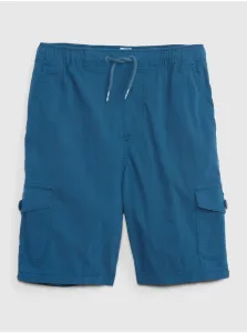 Modré chlapčenské šortky kapsáčové GAP #663742