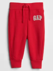 Červené dievčenské tepláky GAP Logo