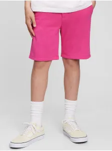 Ružové chlapčenské šortky GAP Teen teplákové #658838