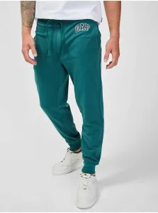 Nohavice GAP pánske, zelená farba, jednofarebné #606631