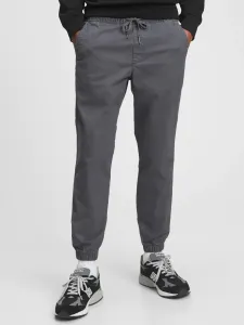 GAP V-ESSENTIAL JOGGER Pánske nohavice, tmavo sivá, veľkosť #5118340