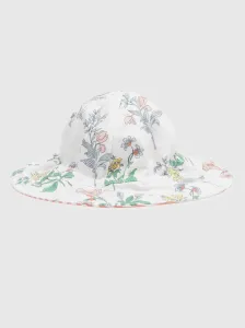 Biely dievčenský obojstranný klobúk GAP #5730080