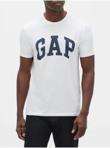 Biele pánske tričko GAP logo #9564038