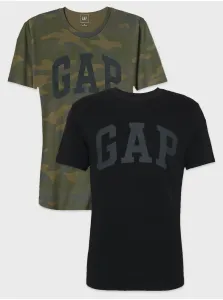 Čierne pánske tričko GAP Logo Basic #1041808
