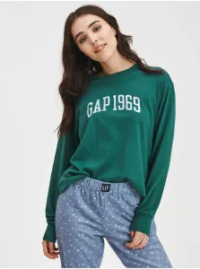 Zelené dámske tričko s logom GAP 1969 #733815