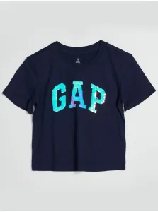 GAP Interactive Logo Tričko detské Modrá #1061451