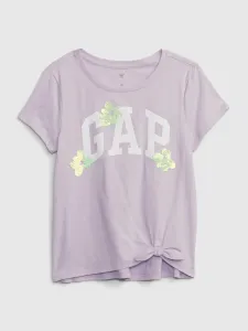 GAP V-FEB SS ELV LOGO Dievčenské tričko, fialová, veľkosť S