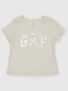 Detské bavlnené tričko GAP béžová farba